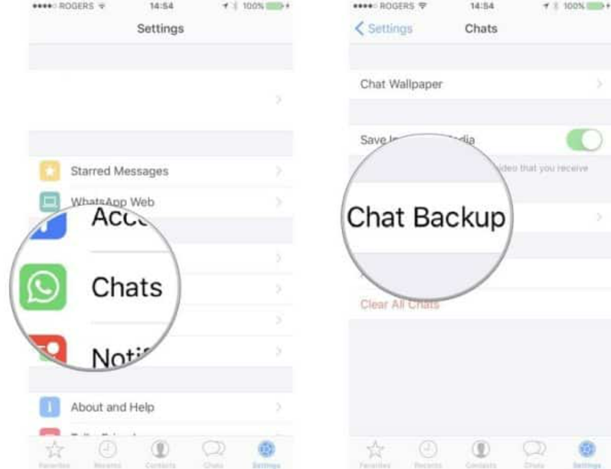 Whatsapp iphone icloud